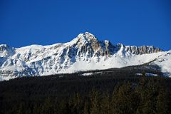 06B Panorama Peak Ridge Morning From Trans Canada Highway After Highway 93 Junction Driving Between Banff And Lake Louise in Winter
